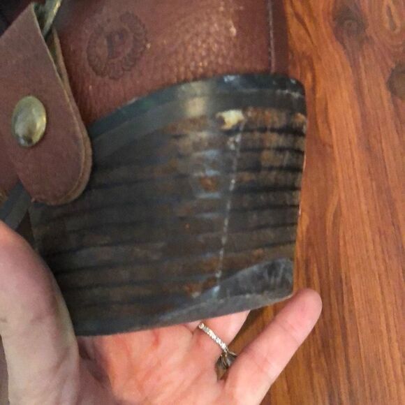 Pollini Brown high leather Moto boots size 8 - Picture 7 of 7